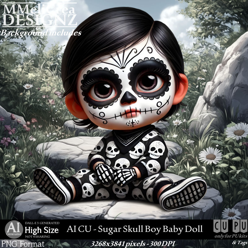 (image for) AI - CU Sugar Skull Boy Baby Doll (CU4PU/PNG)